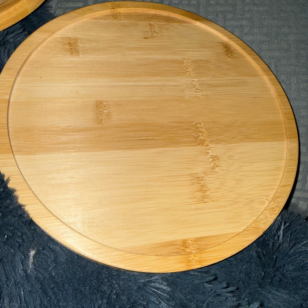 🍹 Round Bamboo sofa arm tray - Picture 4 of 11